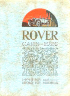 1926 Brochure 14/45hp + 16/50 hp