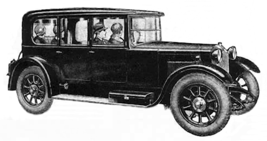 16/50 hp Coachbuilt Saloon aus Werbung 1927