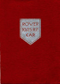 Rover 10/25 hp Brochure 1930