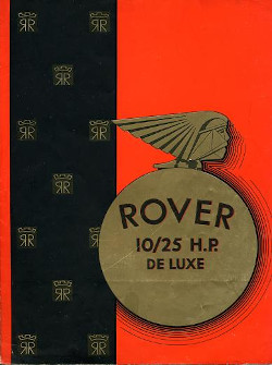 Rover 10/25 hp deLuxe Brochure 1932