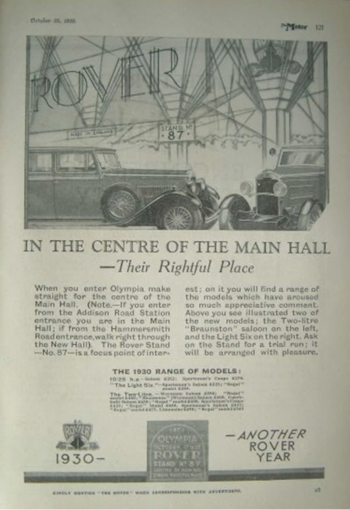 1929 Light Six Advert 08-1929