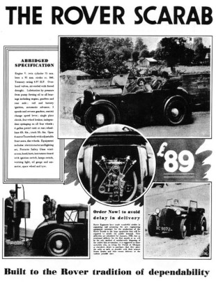 Scarab Werbung 1932