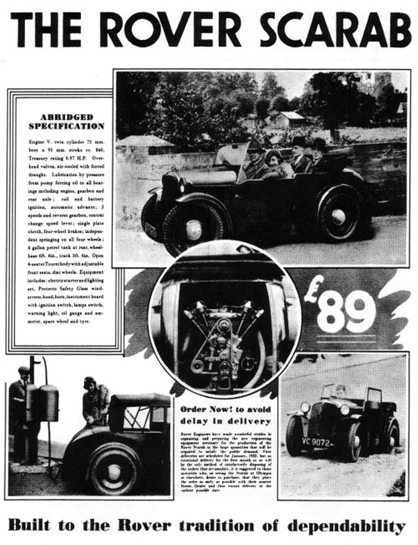 Scarab Werbung 1932