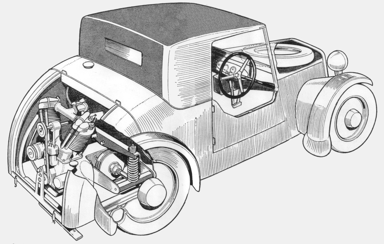Scarab Schnittzeichnung