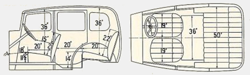 Light Twenty Weymann Saloon Dimensions