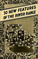 1932 Rover 50 New Features Brochure Cover