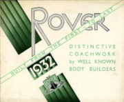 1932 Rover Coachwork Brochure Cover