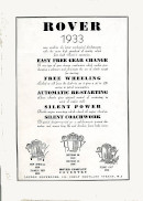 1933 Rover Brochure