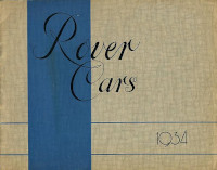 1934 Rover Brochure