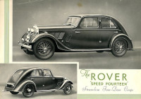 1935 Rover Streamline 4-Door Coupe Datenblatt