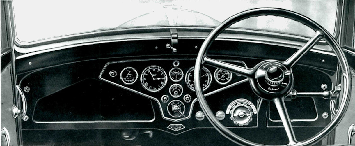 1935 Rover 14hp (P1) Dashboard
