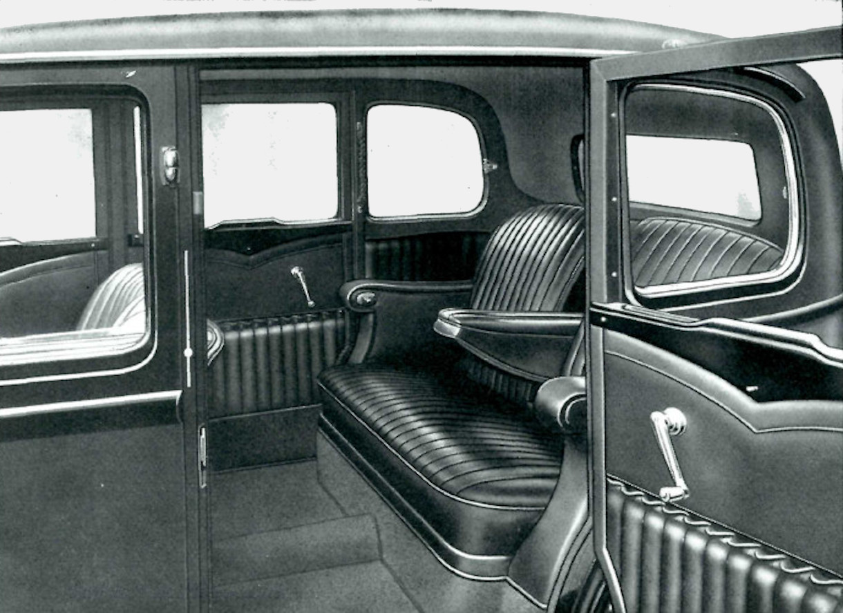1935 Rover 14hp (P1) Rear Interior