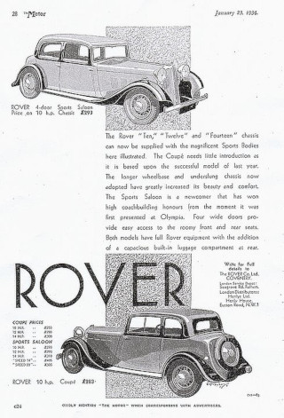 P1 Werbung (10hp Modelle) 1934