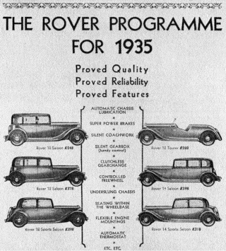 P1 Werbung (Rover Range) 1935