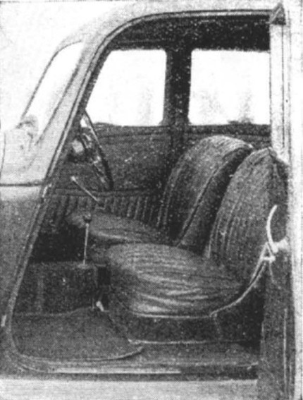 1938 16hp Saloon Interior Front