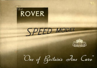 Speed Model Brochure 1937