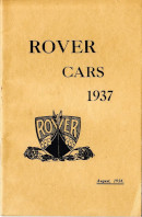 Salesmans Brochure for 1937