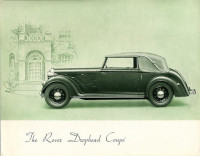 Brochure Drophead Models 1938
