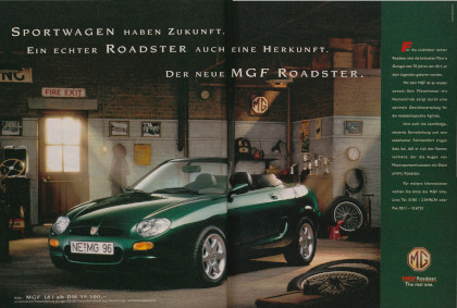 Werbung MGF 1996