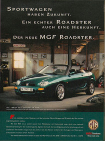 Werbung MGF 1996