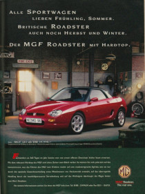 Werbung MGF 1996