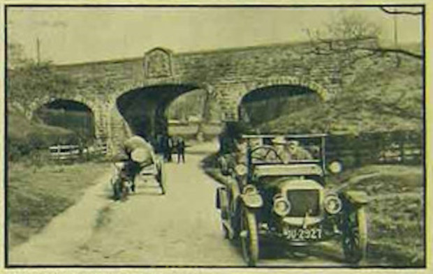 1911 Rover 12hp Knight Open 4-seater on tour