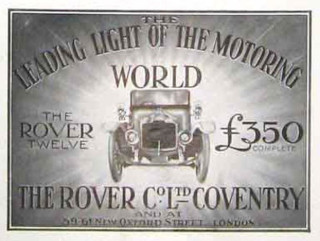 Werbung für Rover 12hp Clegg, 1913