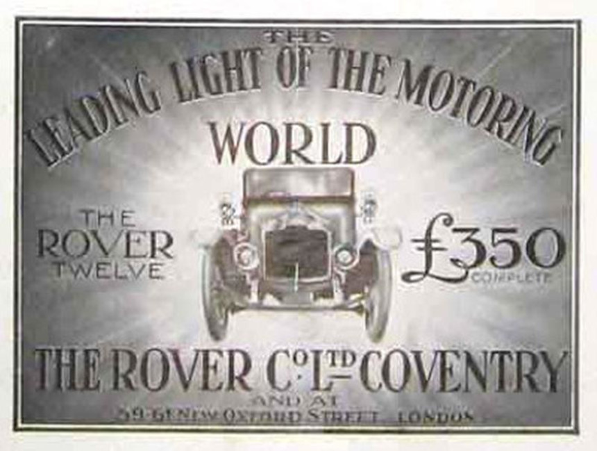 Werbung für Rover 12hp Clegg, 1913