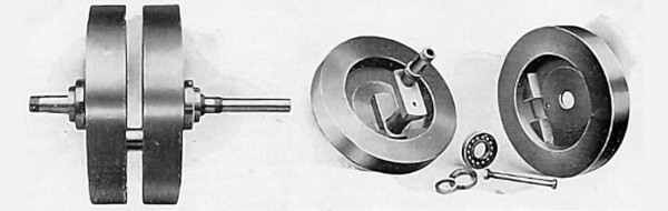 1904 8hp Kurbelwelle mit Schwungrädern