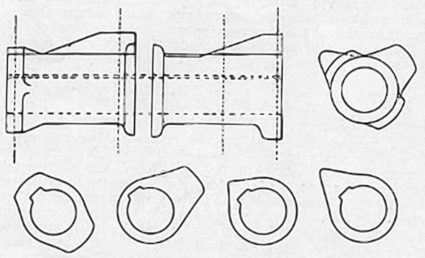 1904 8hp Nockenwellen-Komponenten