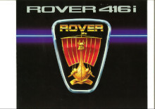 1986 Brochure Rover 416i