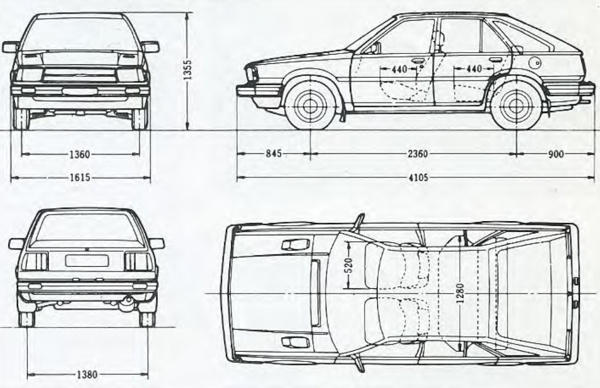 1983 Quintet Abmessungen