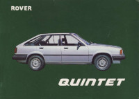 1983 Rover Quintet Owners Manual