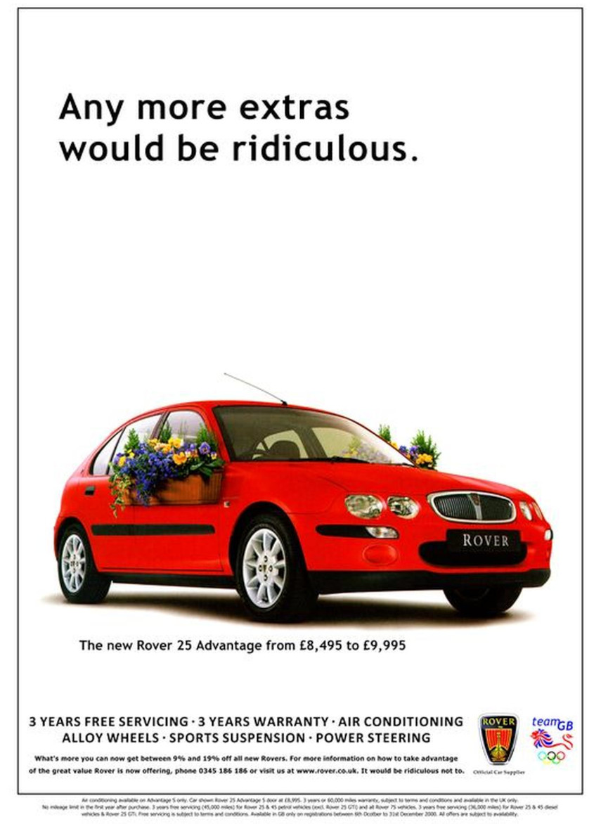 Werbung für Rover 25 - gb ca.2002-01