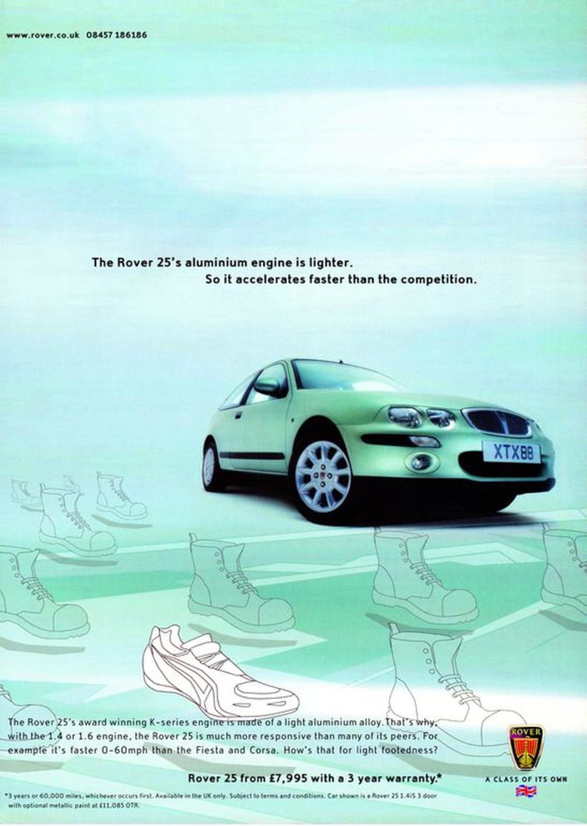 Werbung für Rover 25 - gb ca.2002-05