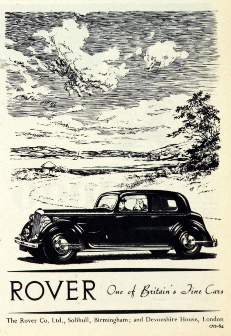 Werbung Rover P2 1947-01
