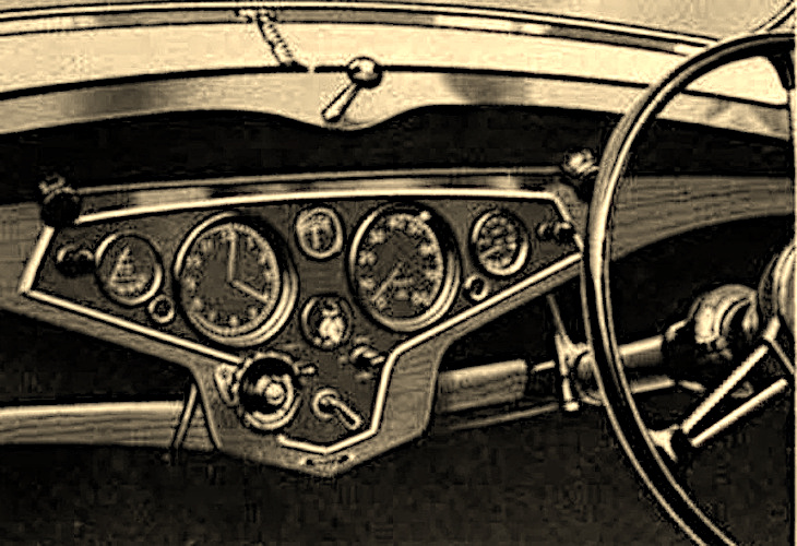 Rover P2 - altes Instrumentenbrett