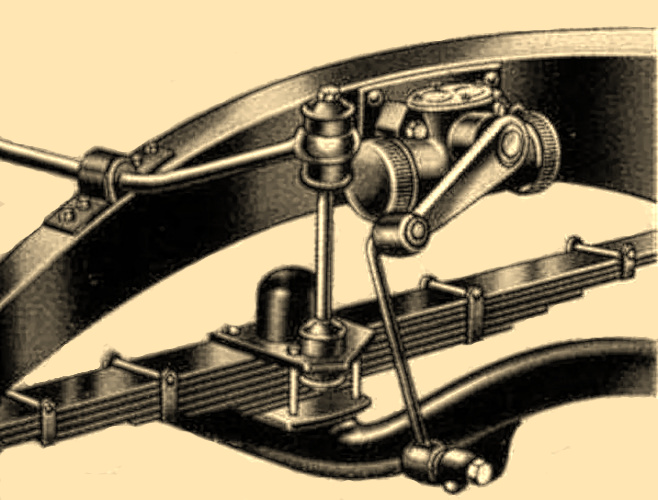 Rover P2 Kolben-Stoßdämpfer