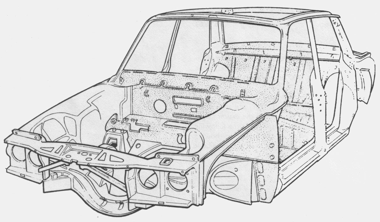 Rover P6 Grund-Karosserie
