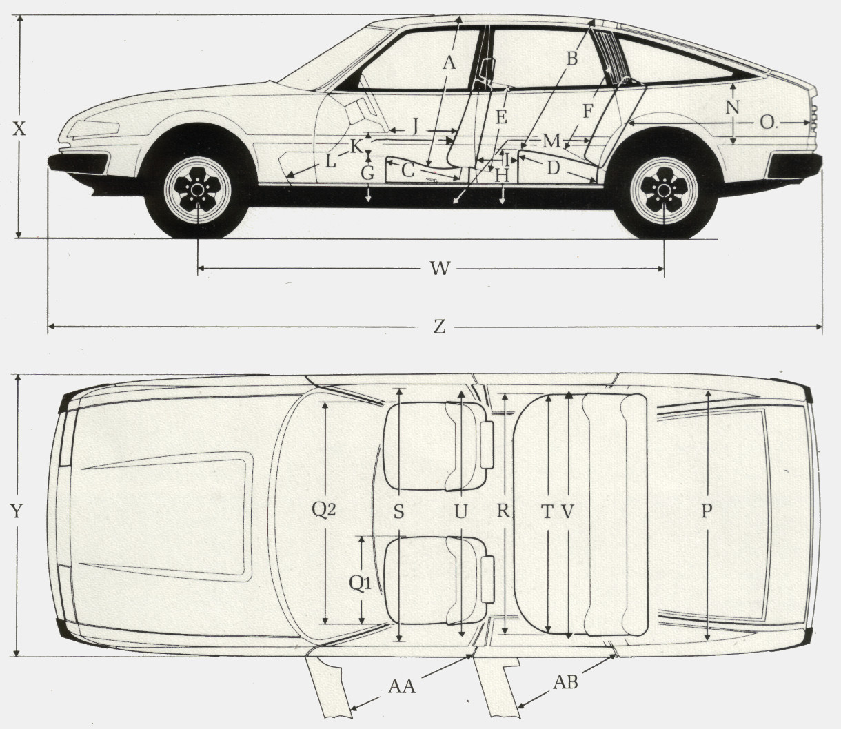 ROVER SD1 Dimensions