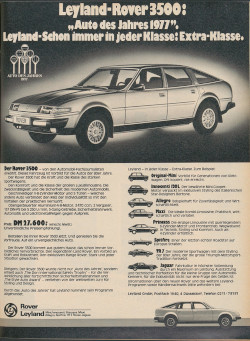 SD1 Werbung in ams 20/1977