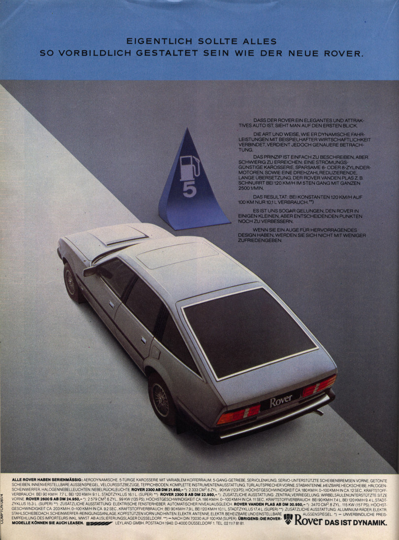 SD1 Werbung in der Auto Zeitung 09/1981