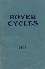 Brochure Rover Cycles, 1908