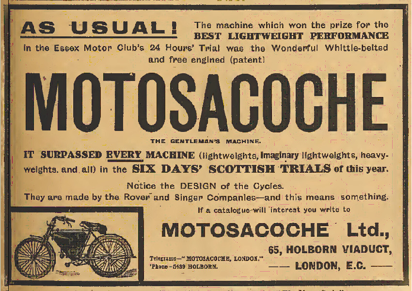 Advert Motosacoche