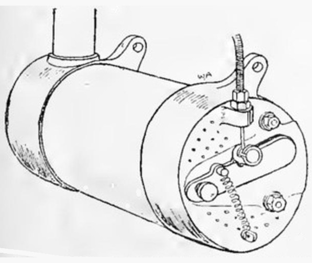 1910 ROVER 3,5 hp Schalldämpfer