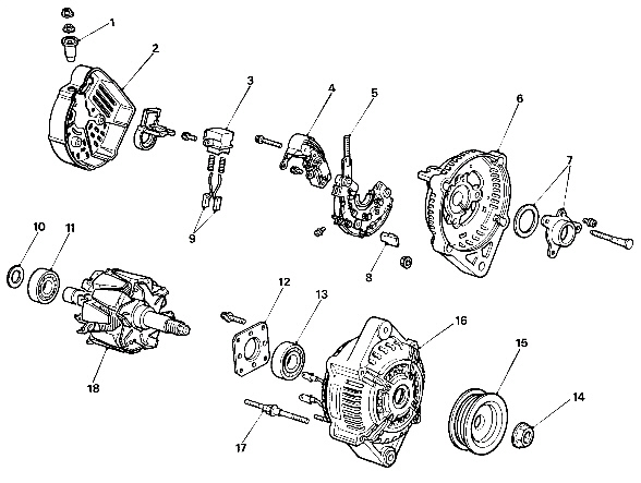 Lichtmaschine Typ Hitachi