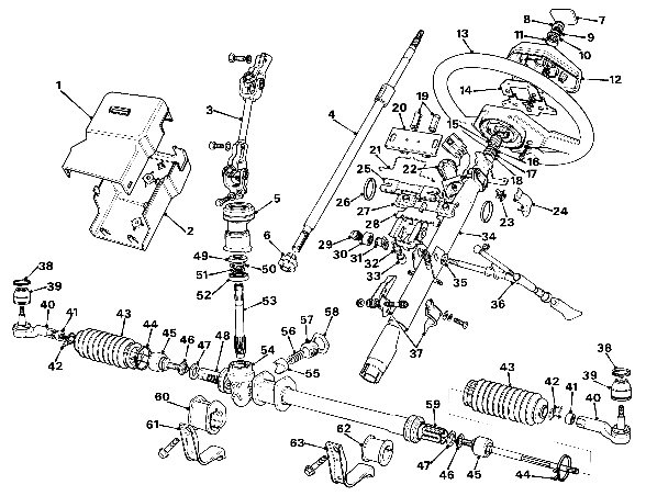 Zahnstangenlenkung Rover 213/216 Serie 1